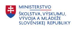 Logo Ministerstvo školstva, výskumu, vývoja a mládeže SR